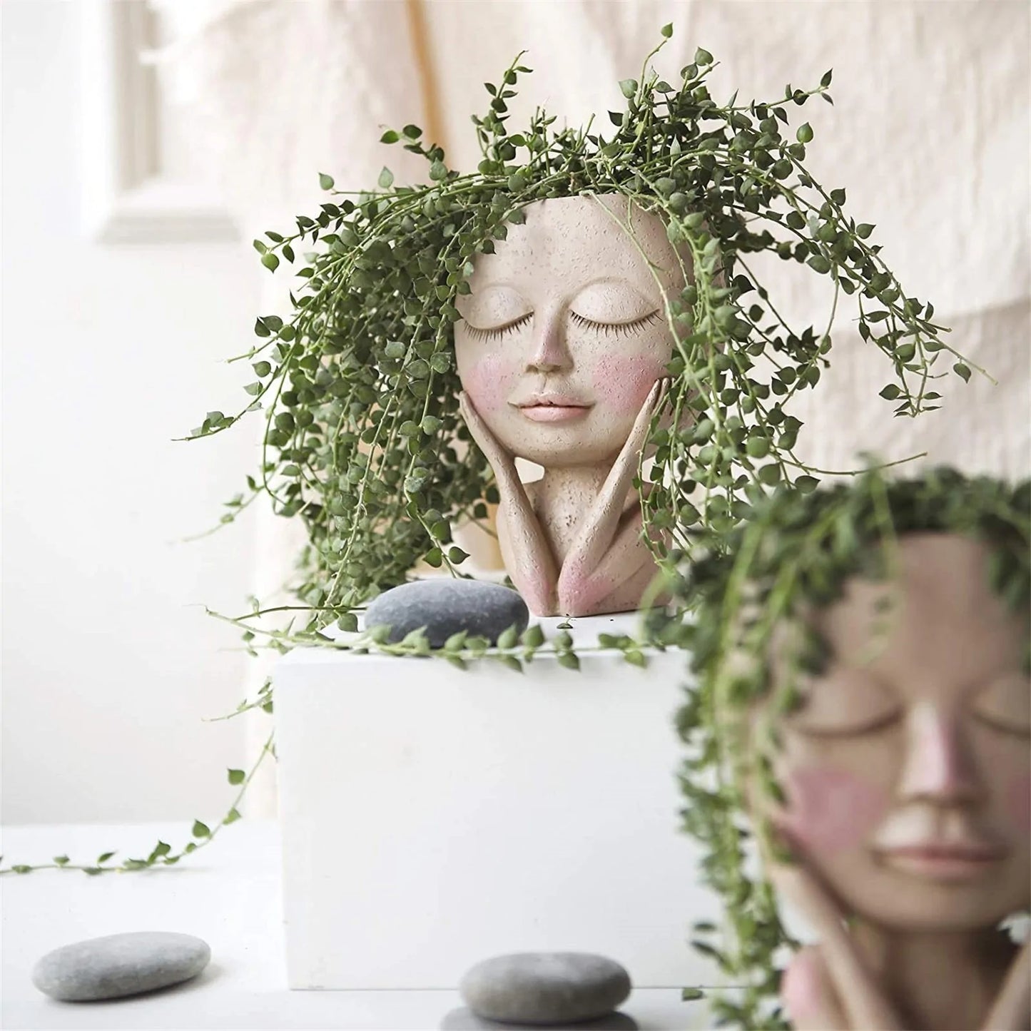 Modern Girl Portrait Vase