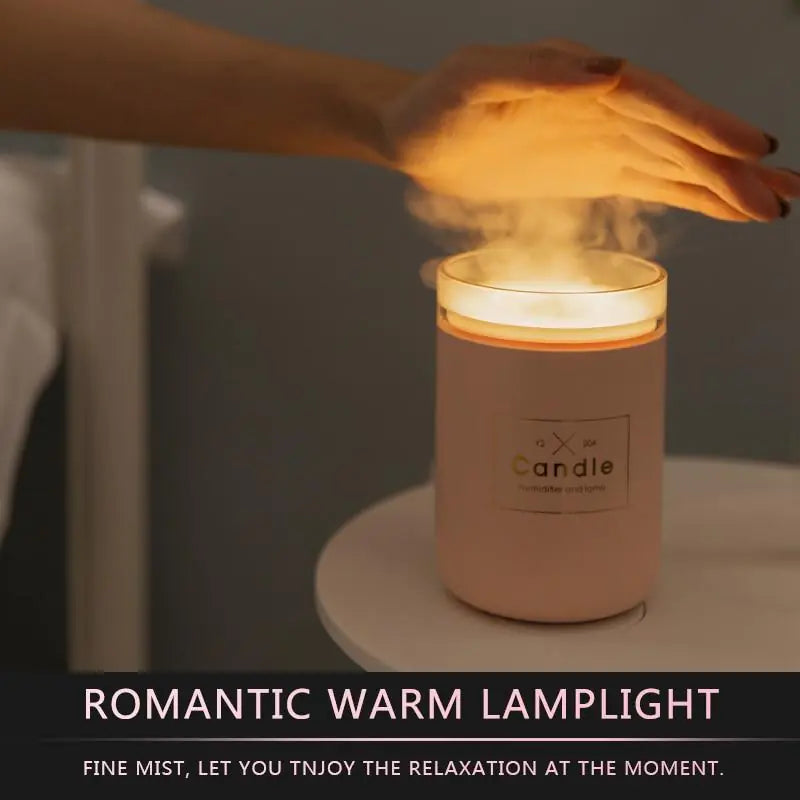 USB Shine Humidifier Candle Light