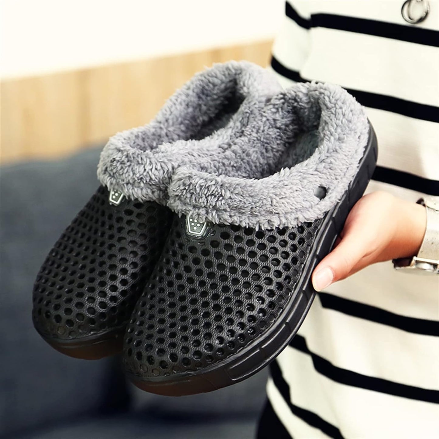 Fuzy Sherpa Indoor/Outdoor Garden Clogs