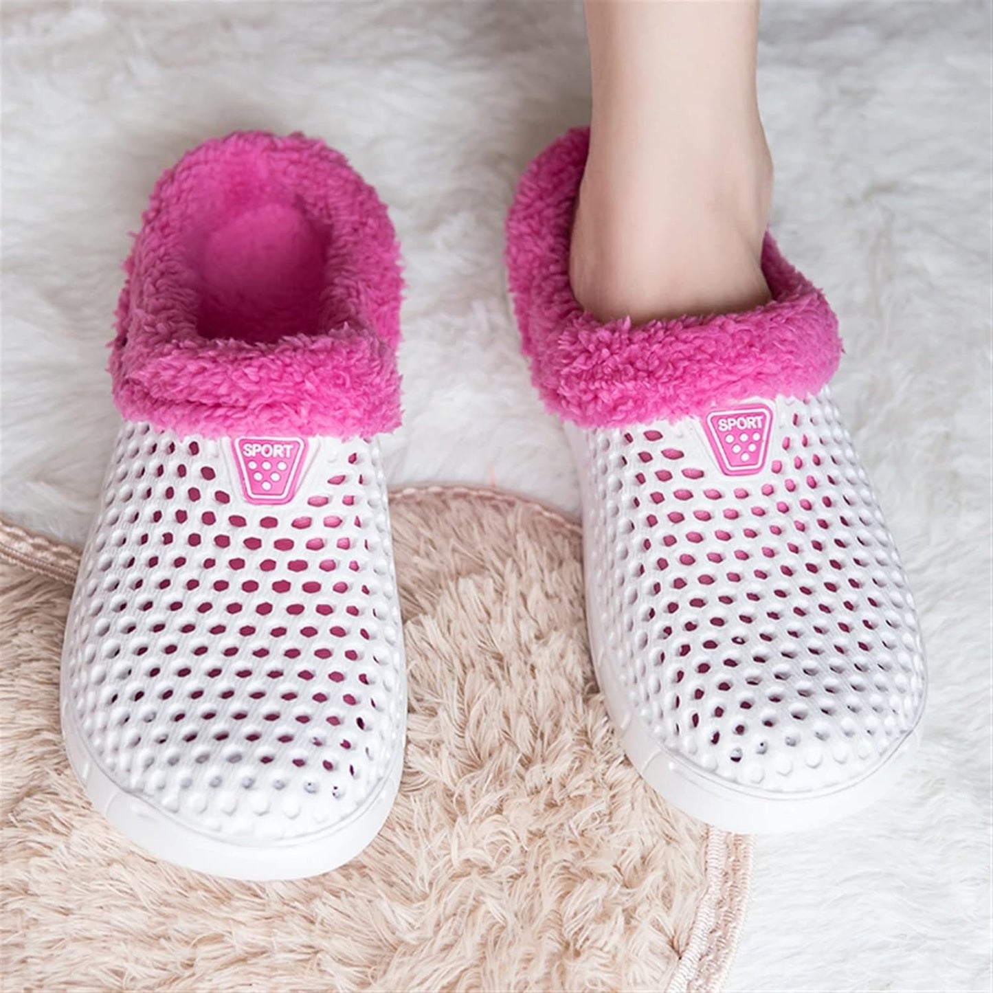 Fuzy Sherpa Indoor/Outdoor Garden Clogs