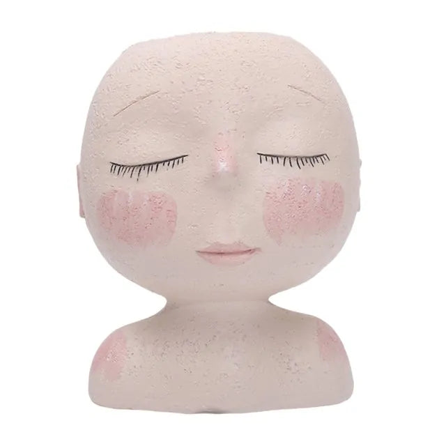 Modern Girl Portrait Vase