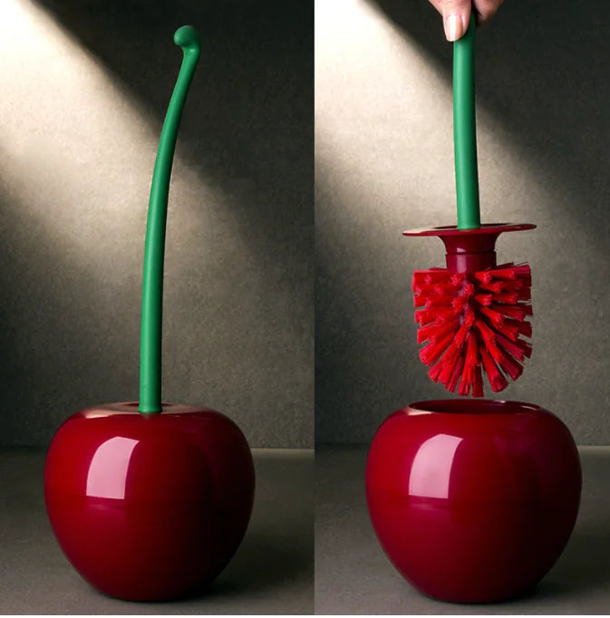Cherry Delight Toilet Brush Set