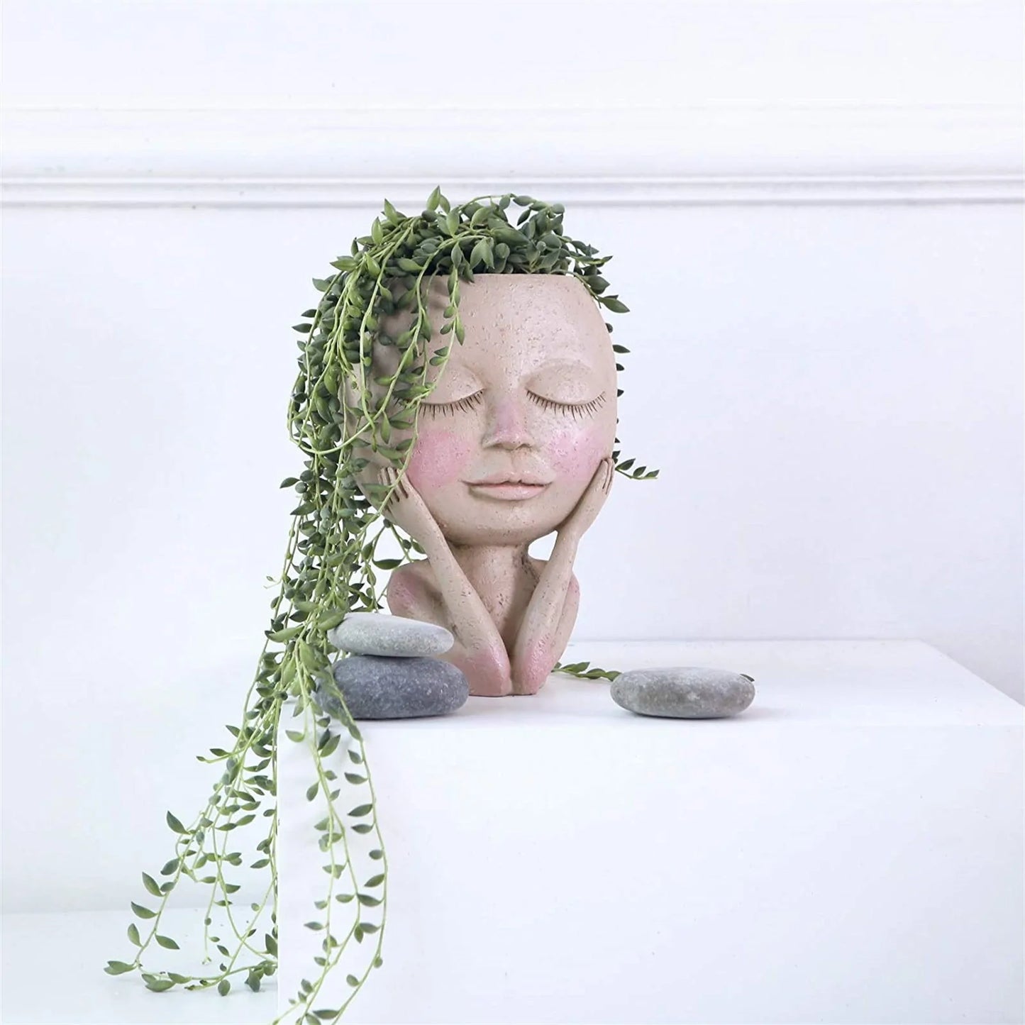 Modern Girl Portrait Vase