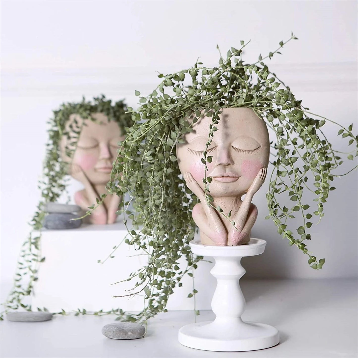 Modern Girl Portrait Vase