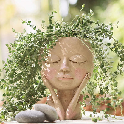 Modern Girl Portrait Vase