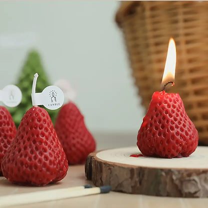 Charming Strawberry Scented  Candle