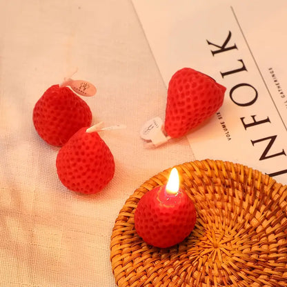 Charming Strawberry Scented  Candle