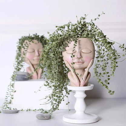 Modern Girl Portrait Vase